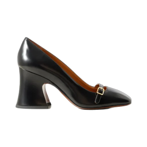 Square-Toe High Heels