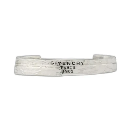 Givenchy Logo Engraved Tape Cuff Bracelet