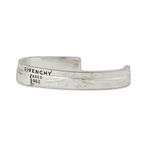 Givenchy Logo Engraved Tape Cuff Bracelet