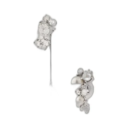 Givenchy	Embellished Asymmetric Earrings