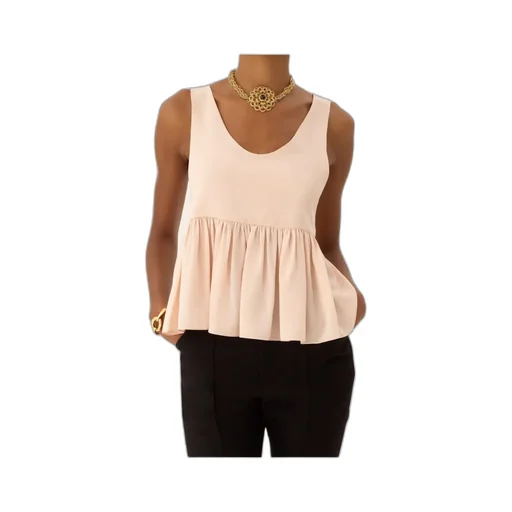 Chlo Gathered Sleeveless Top