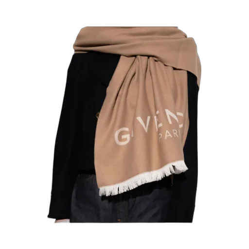 Givenchy Logo Jacquard Fringed Scarf