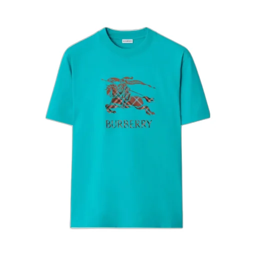 Burberry Ekd Checked Crewneck T-Shirt