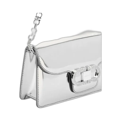 Ferragamo Double Gancini Chain Mini Clutch Bag