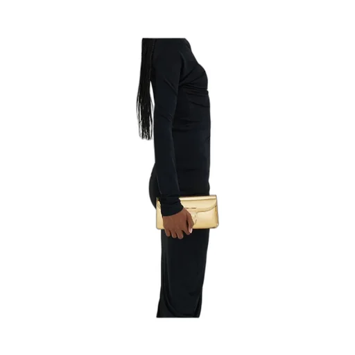 Ferragamo Double Gancini Chain Mini Clutch Bag