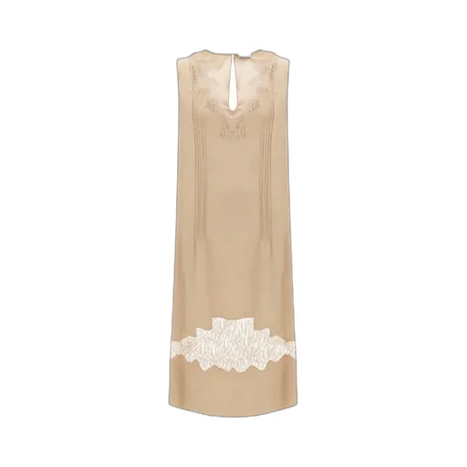 Dress With Lace Inserts