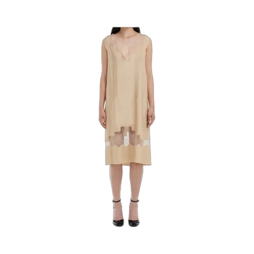 Dress With Lace Inserts