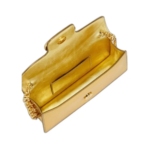 Ferragamo Double Gancini Chain Mini Clutch Bag