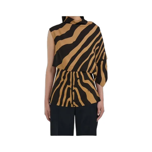 Sleeveless Animal Print Top