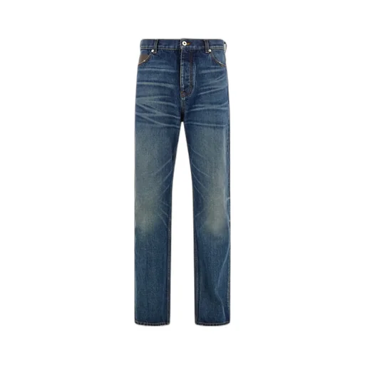 Ferragamo Logo-Patch Straight Leg Jeans
