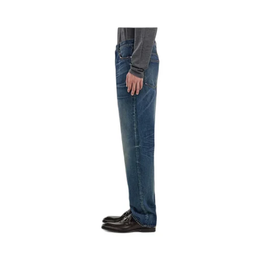 Ferragamo Logo-Patch Straight Leg Jeans