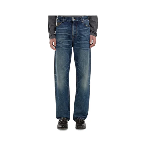 Ferragamo Logo-Patch Straight Leg Jeans