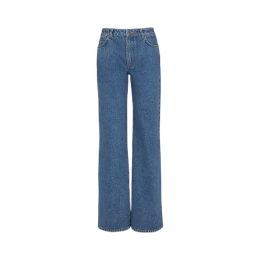 Straight-Leg Denim Jeans