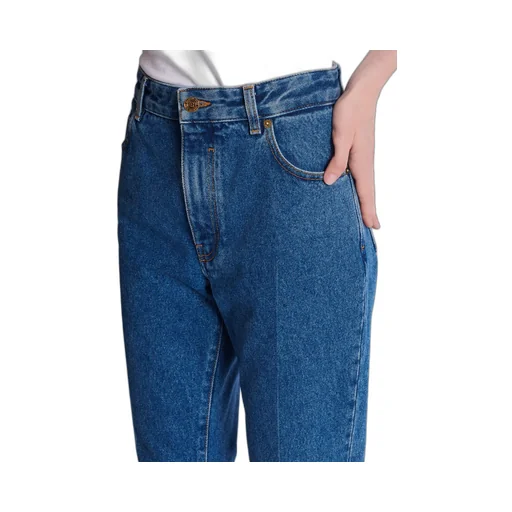 Straight-Leg Denim Jeans