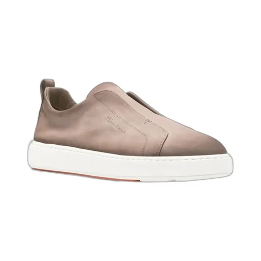 Santoni Minimal Slip-On Sneakers