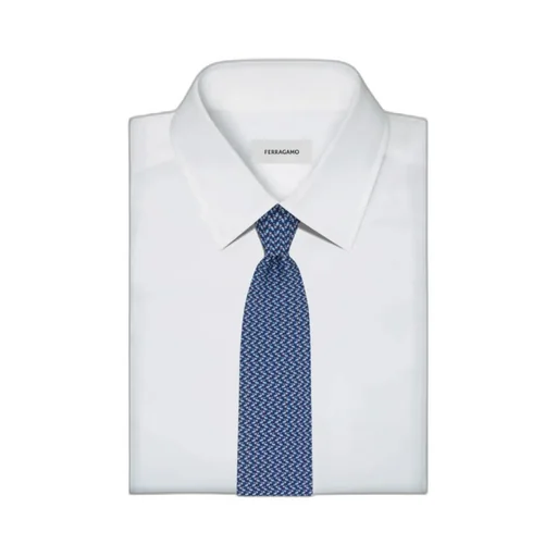 Ferragamo Logo Detailed Printed Tie