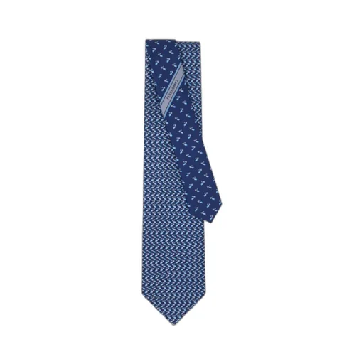 Ferragamo Logo Detailed Printed Tie