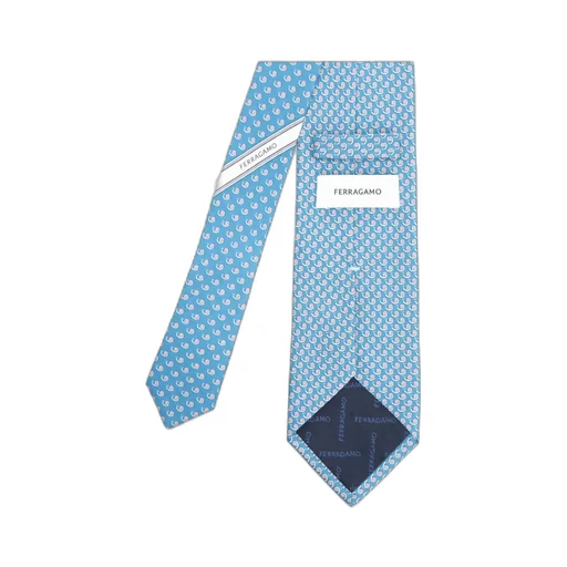 Ferragamo Logo Detailed Printed Tie