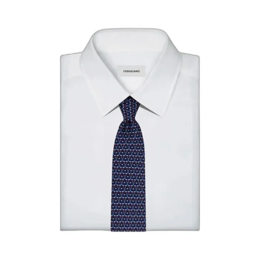 Ferragamo Logo Detailed Printed Tie