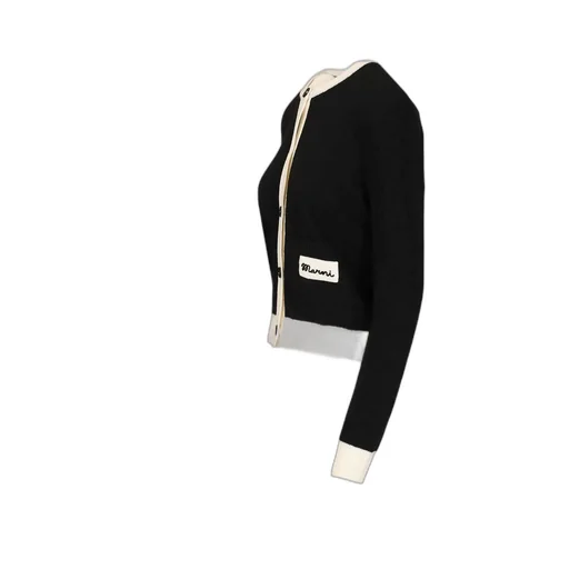 Marni Logo Patch Kntted Cardigan