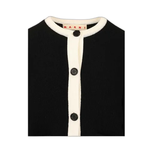 Marni Logo Patch Kntted Cardigan