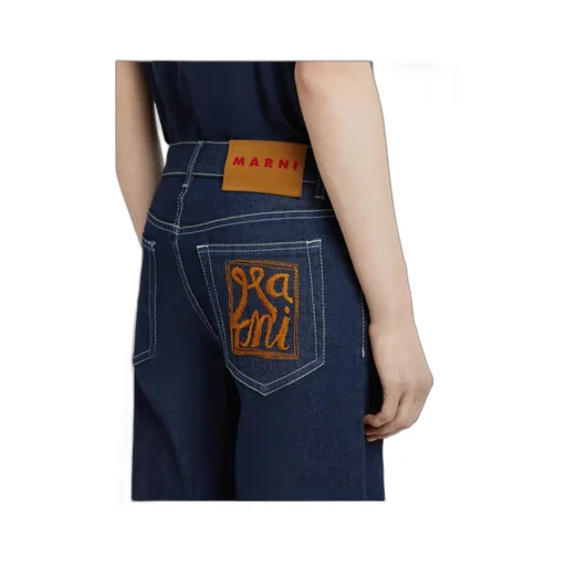 Marni Stretch Denim Wide-Leg Jeans