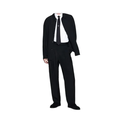 Button-Front Casual Pants