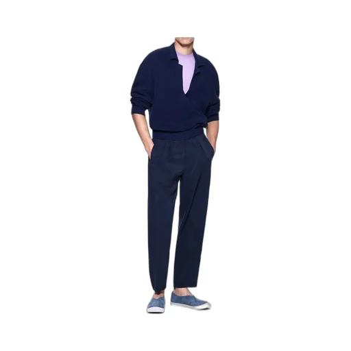Button-Front Casual Pants