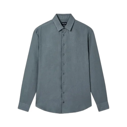 Giorgio Armani Curved Hem Button-Up Shirt