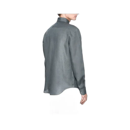 Giorgio Armani Curved Hem Button-Up Shirt