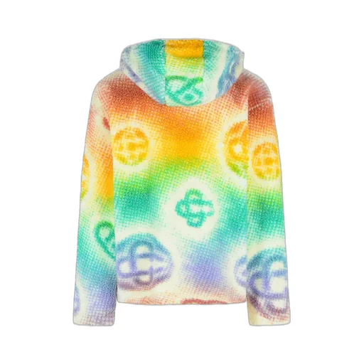 Casablanca Monogram Zip-Up Hooded Jacket
