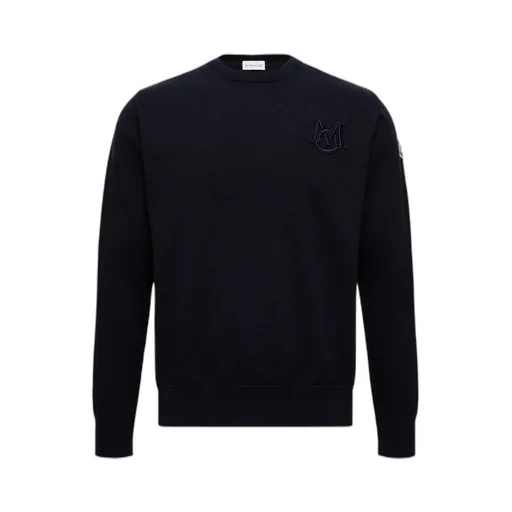 Embroidered Monogram Cotton Sweater