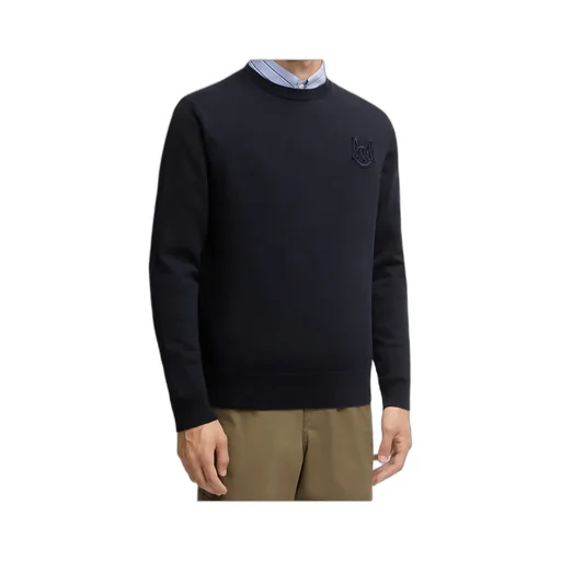Embroidered Monogram Cotton Sweater