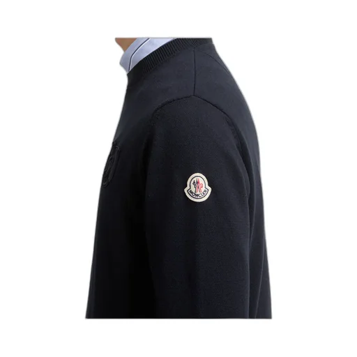 Embroidered Monogram Cotton Sweater