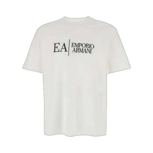 Emporio Armani Logo Embroidered Crewneck T-Shirt