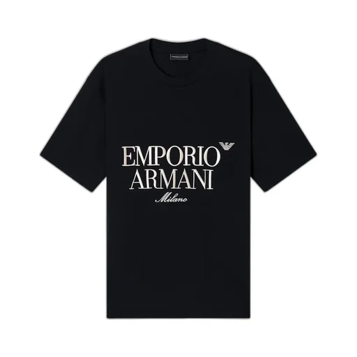 Emporio Armani Embossed Logo Embroidery Heavy Jersey T-Shirt