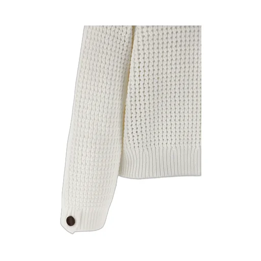 Brunello Cucinelli V-Neck Openwork Sweater