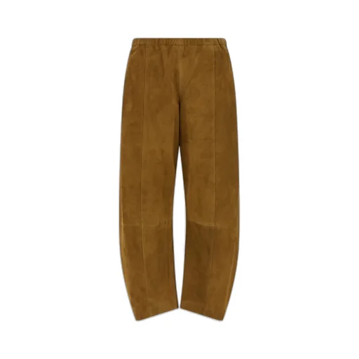 Khaite Elasticated Waist Wide Leg Trousers