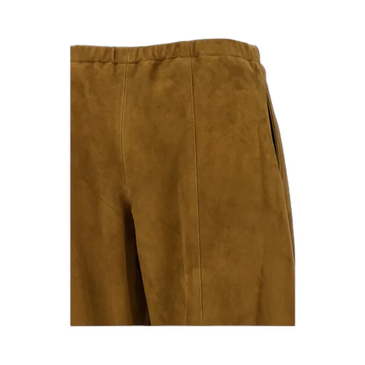 Khaite Elasticated Waist Wide Leg Trousers