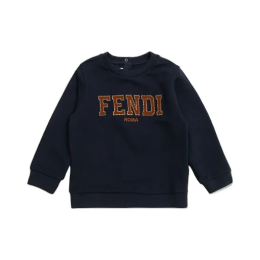 Fendi Kids Logo Patch Sweatshirt