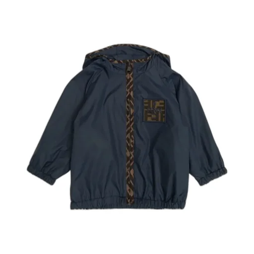 Fendi Kids Logo Detailed Jacket