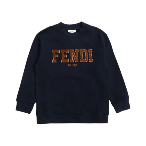 Fendi Kids Logo Embroidered Sweatshirt