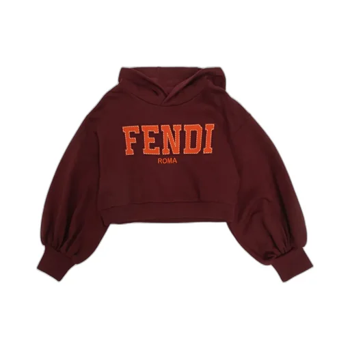 Fendi Kids Logo Embroidered Hoodie