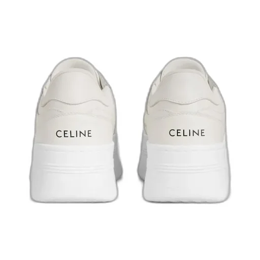 Block Wedge Sneaker With Triomphe Patch In Calfskin