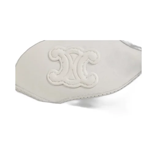 Block Wedge Sneaker With Triomphe Patch In Calfskin