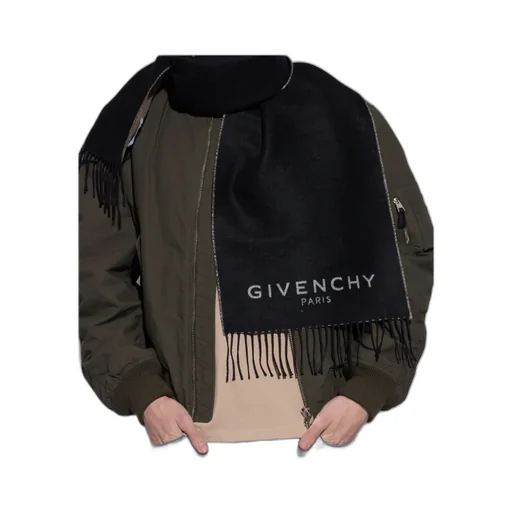 Givenchy Logo Intarsia Knit Scarf