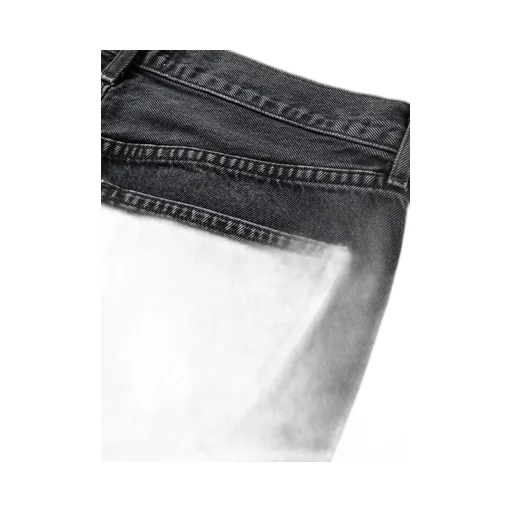 Low-Rise Straight-Leg Denim Trousers