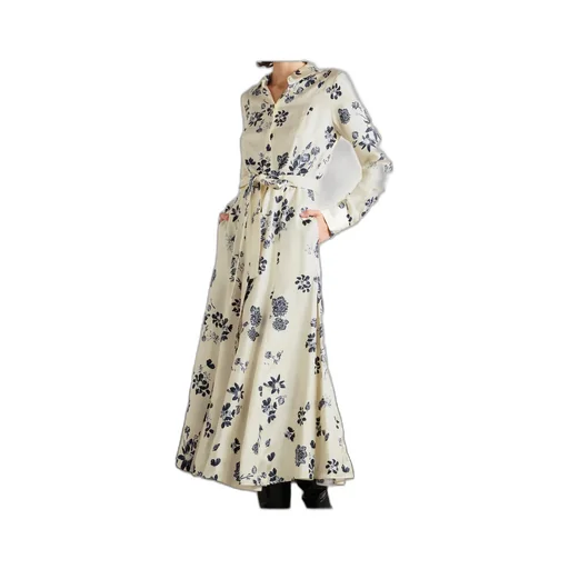 Belt-Printed Dress