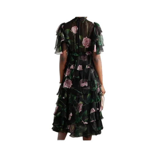 Floral-Print Midi Dress