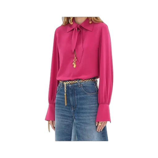 Long-Sleeved Bow Shirt
